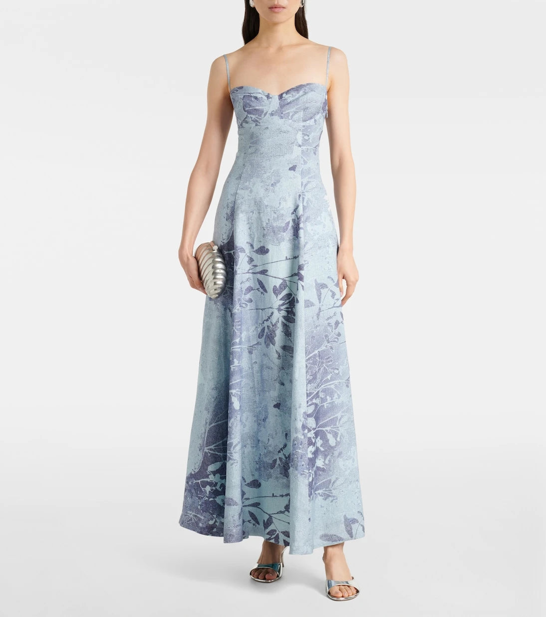 Simkhai - Floral linen and cotton bustier dress