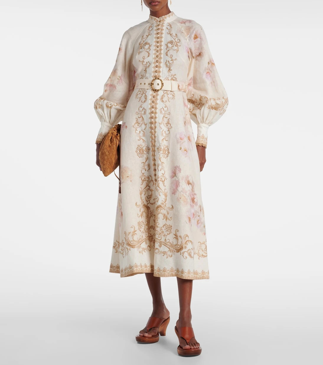 Zimmermann - Hypnotic printed linen shirt dress