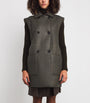 Max Mara Green Reversible Leather-Shearling Gilet