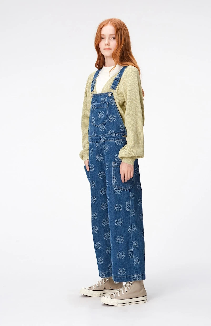 Molo - Amber embroidered denim overalls
