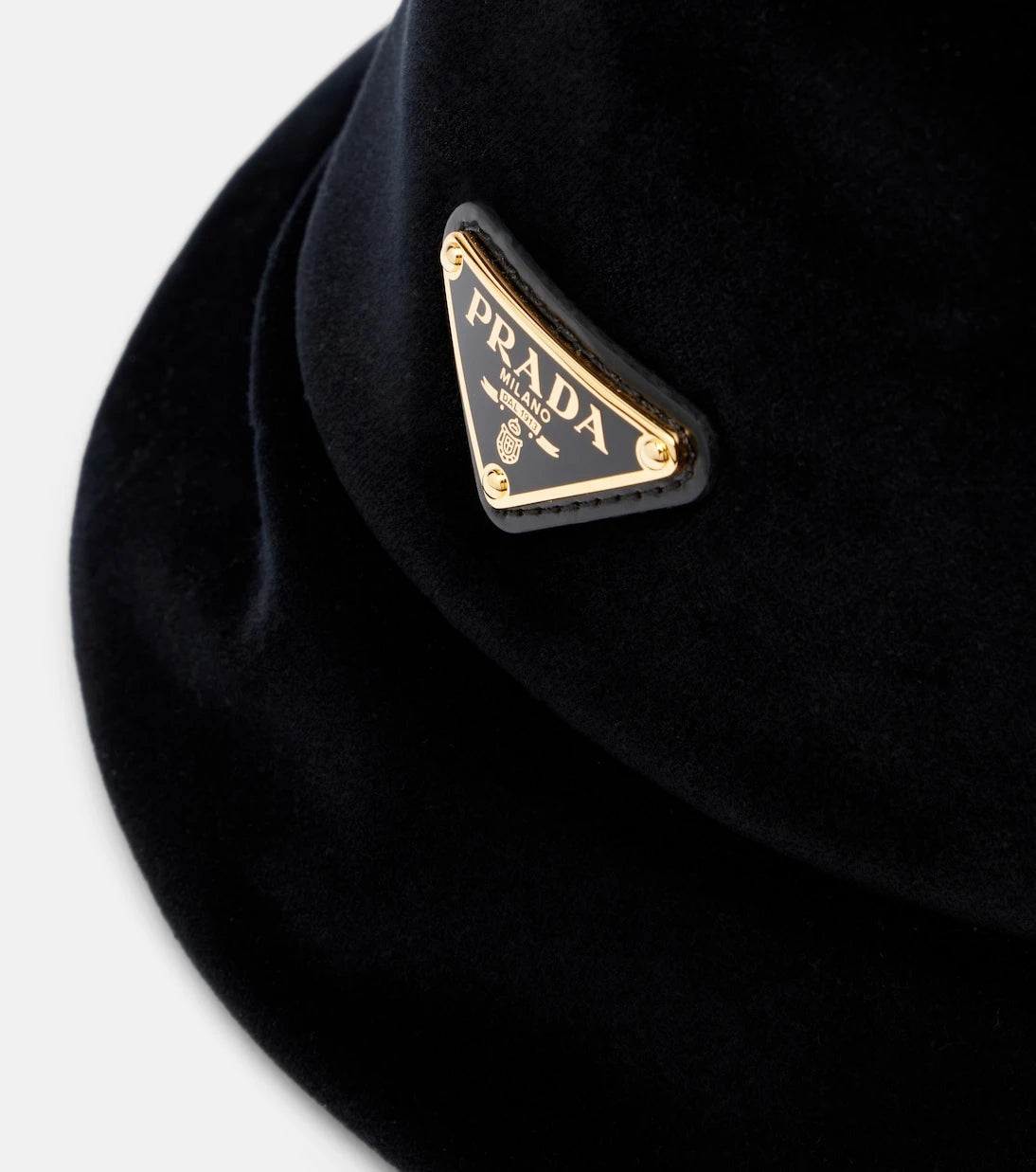 Prada - Cotton velvet bucket hat