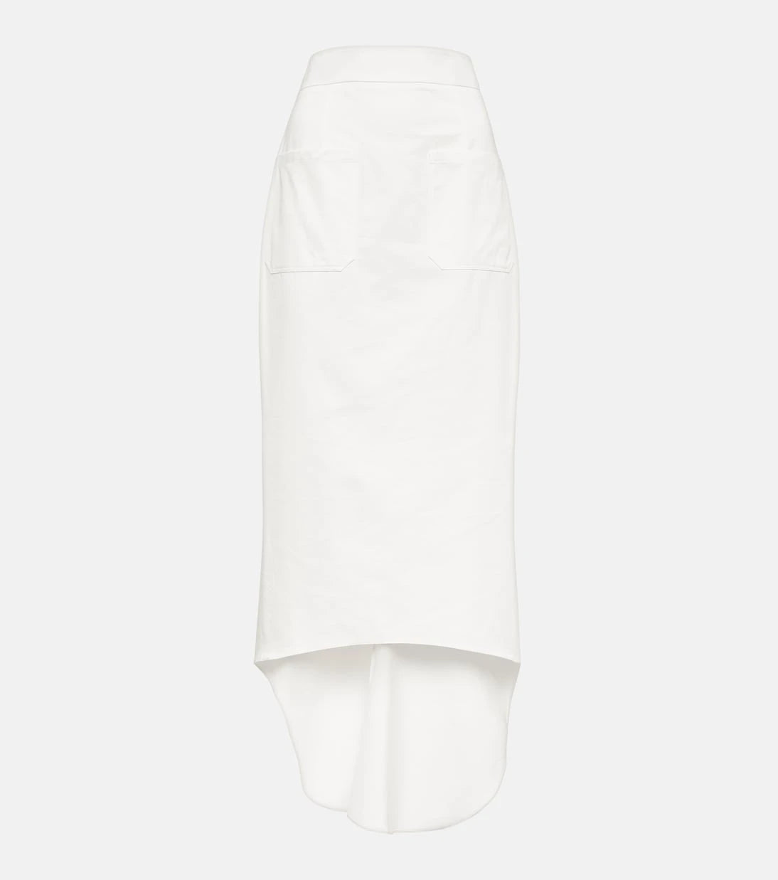Prada - Asymmetric cotton midi skirt