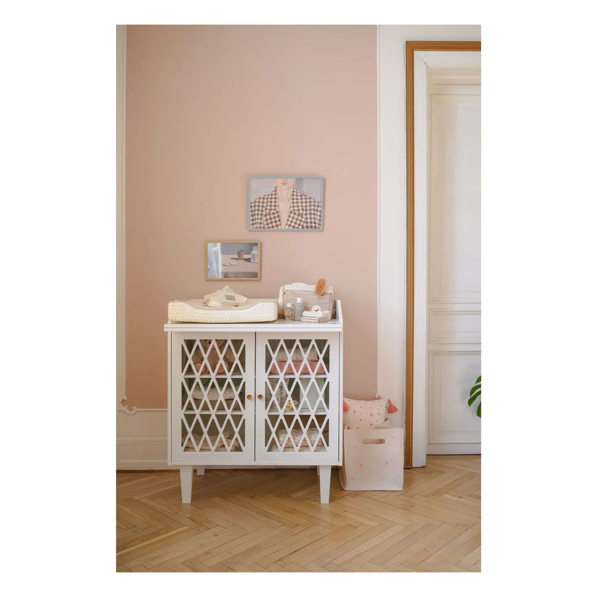 Cam Cam - Bows storage basket | Beige