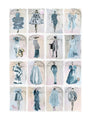 Cole & Son x Harrods Interior Design 175 Anniversary Edition Couture Carousel Window Wallpaper - China Blue Pearl
