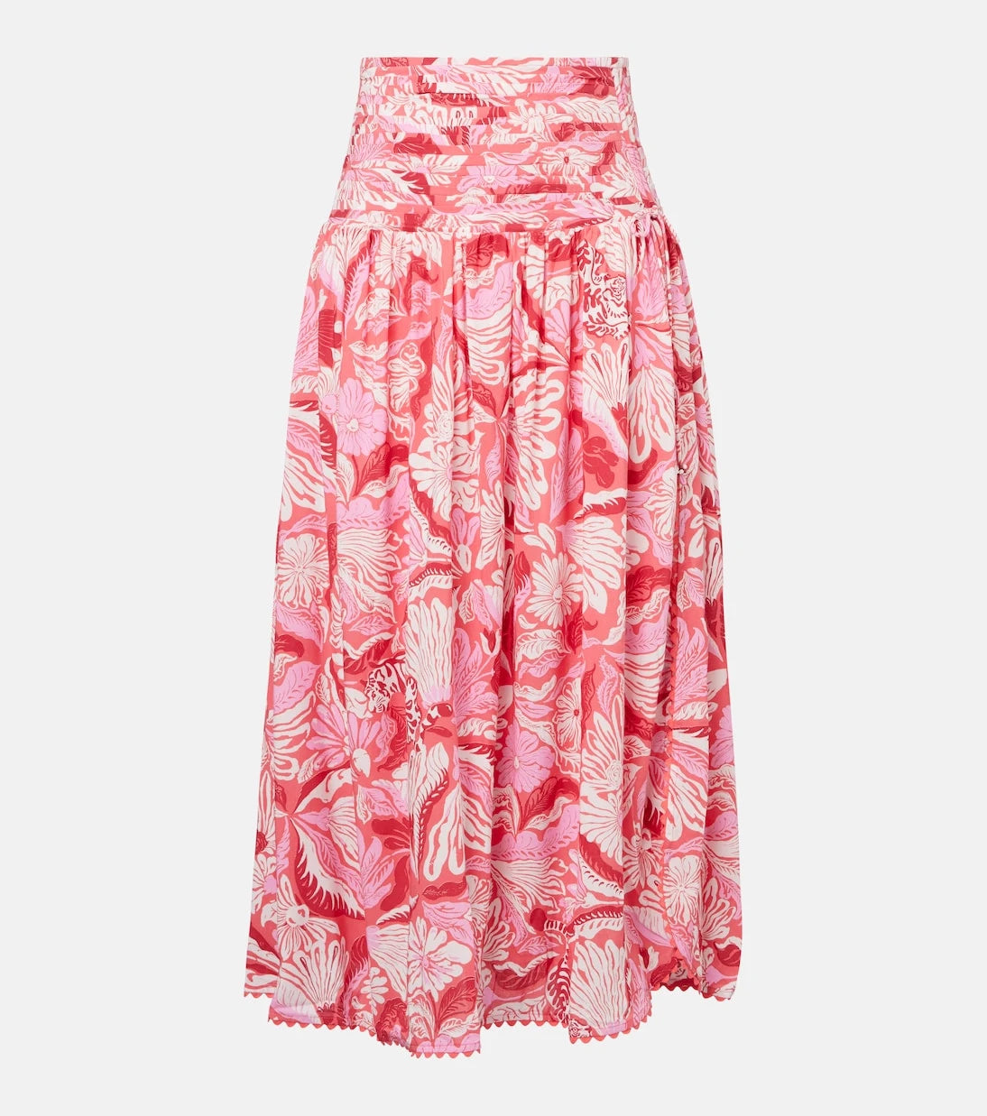 Poupette St Barth - Carla pleated printed midi skirt