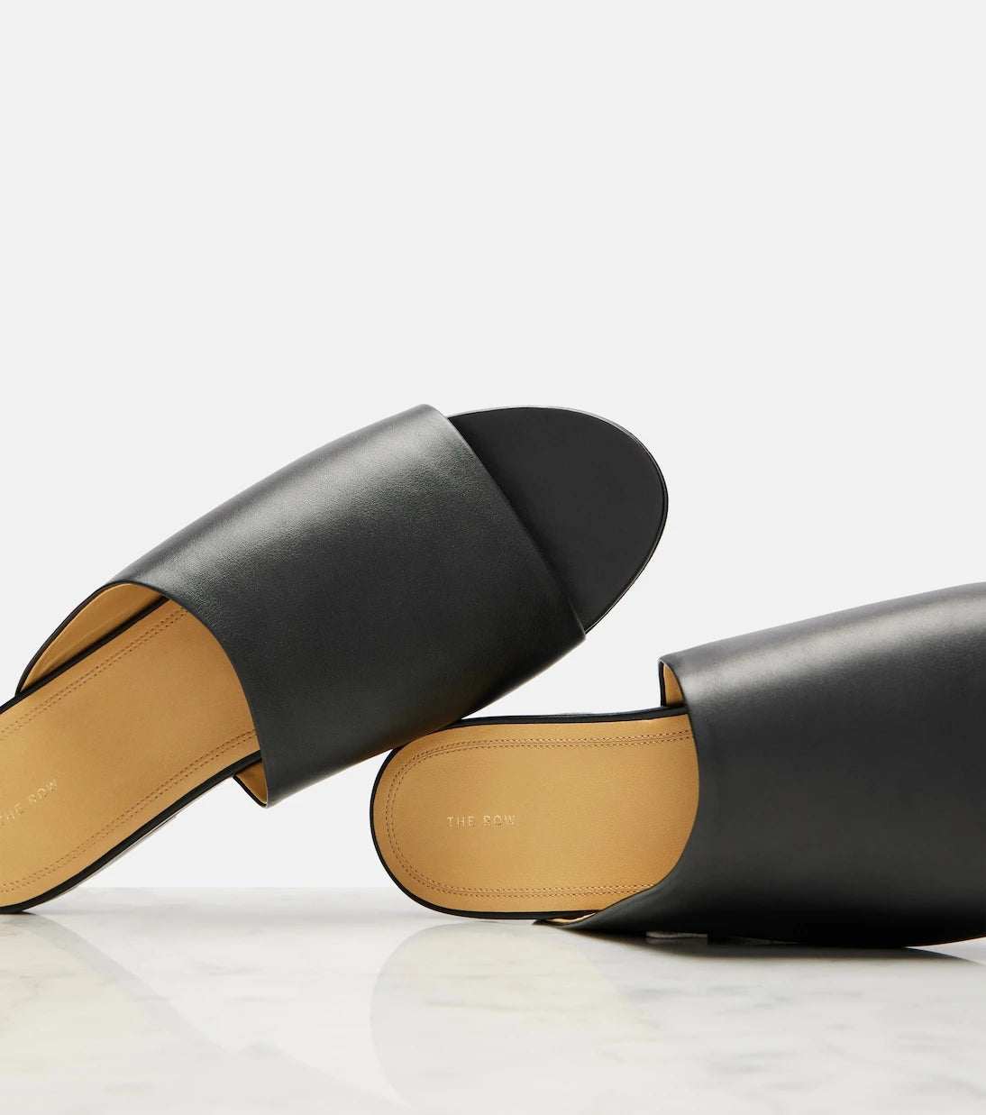 The Row - Signum leather slides