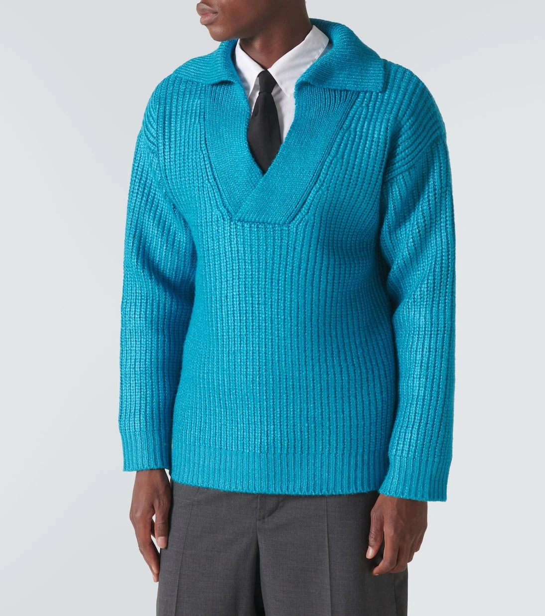 Valentino - Ribbed-knit silk-blend sweater