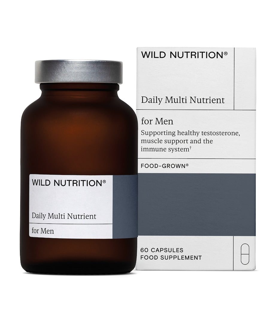 Wild Nutrition Food-Grown Daily Multi Nutrient for Men (60 Capsules)