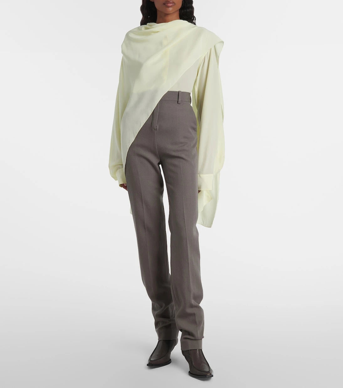 Calvin Klein Collection - Kiki draped silk blouse