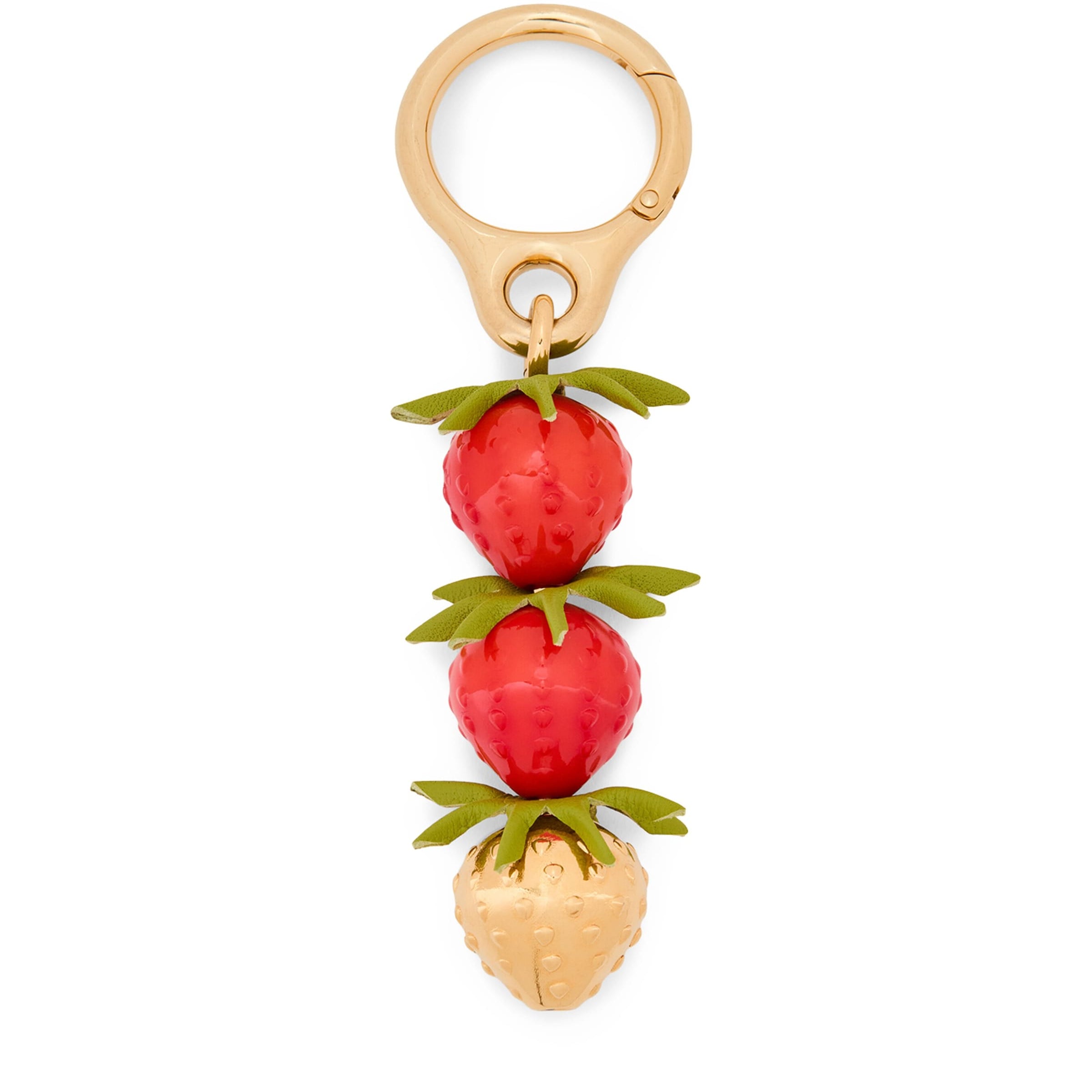 LOEWE Red Calfskin Strawberry Bag Charm