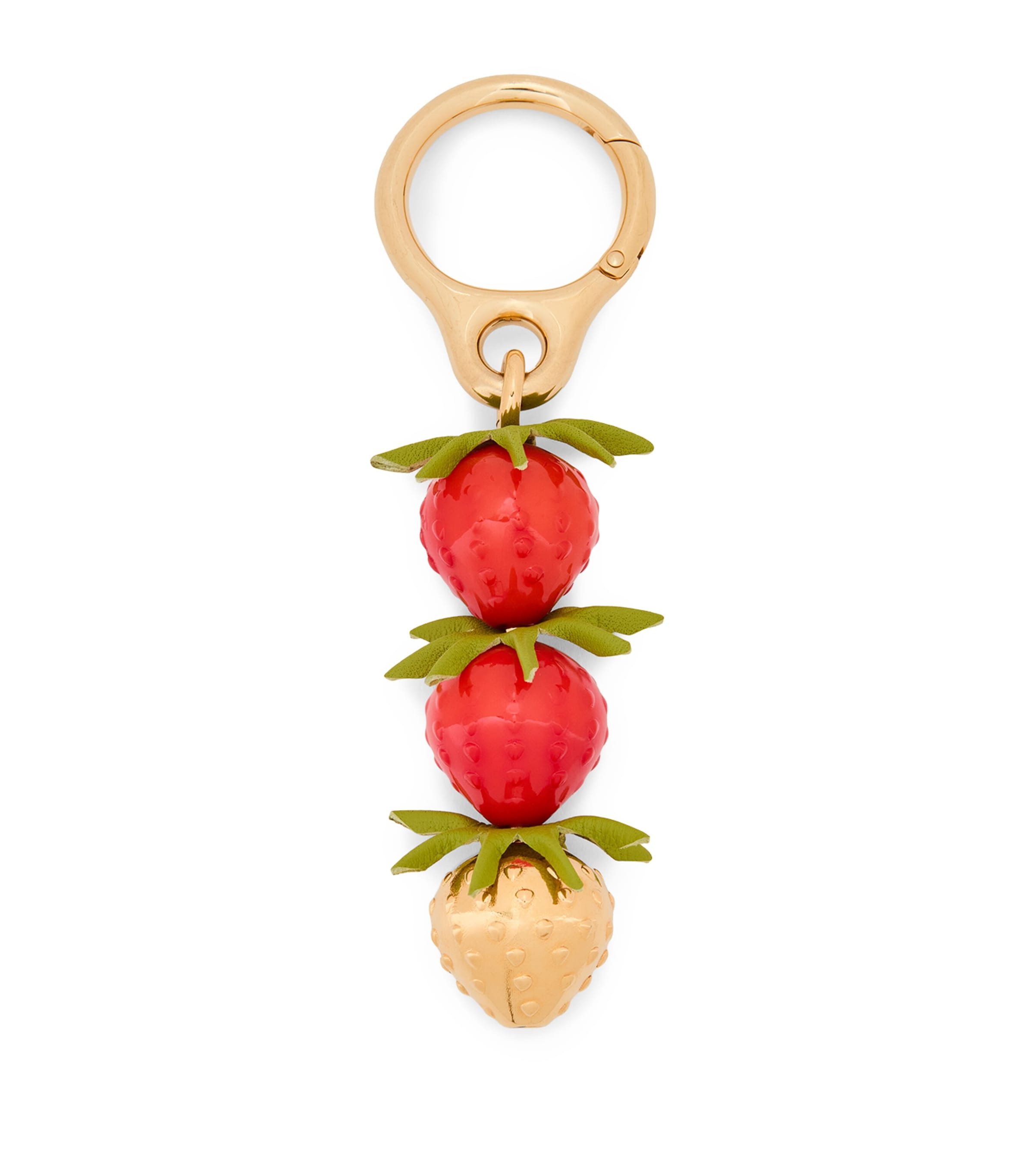 LOEWE Red Calfskin Strawberry Bag Charm