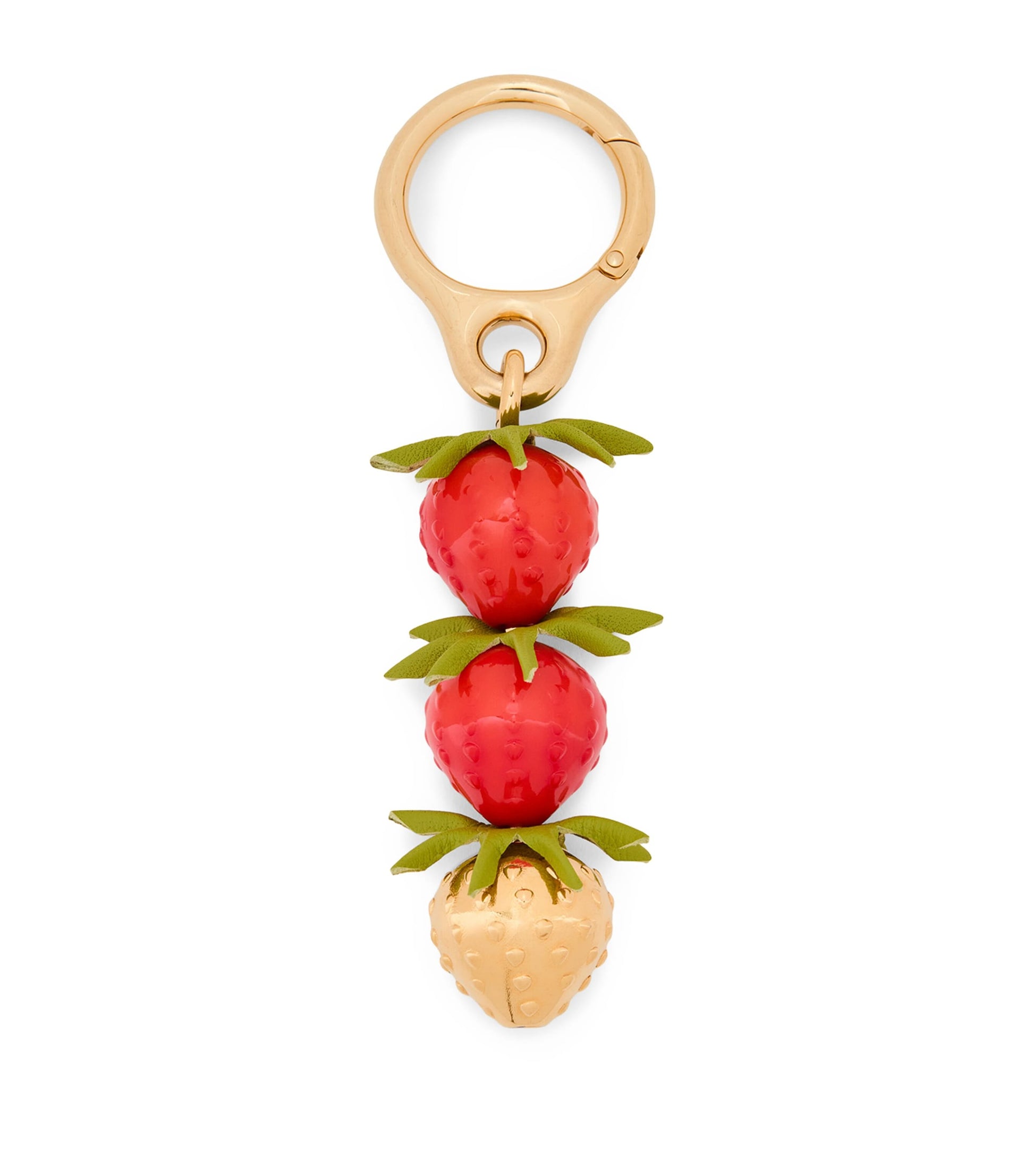LOEWE Red Calfskin Strawberry Bag Charm