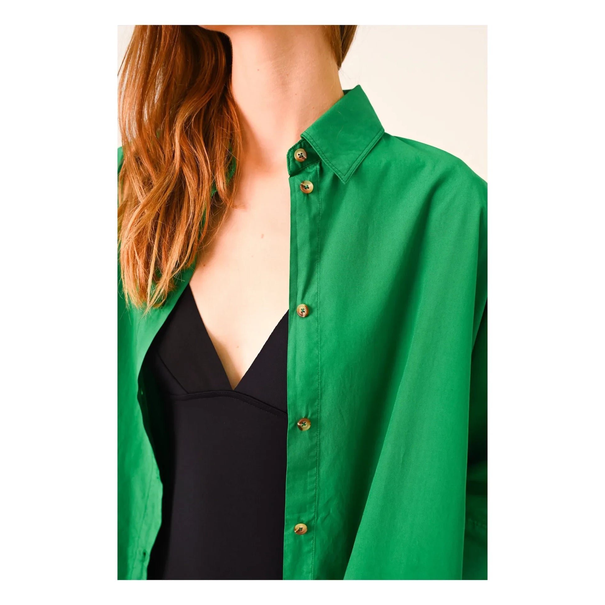 Sacrécoeur - Giulietta Popeline dress | Green