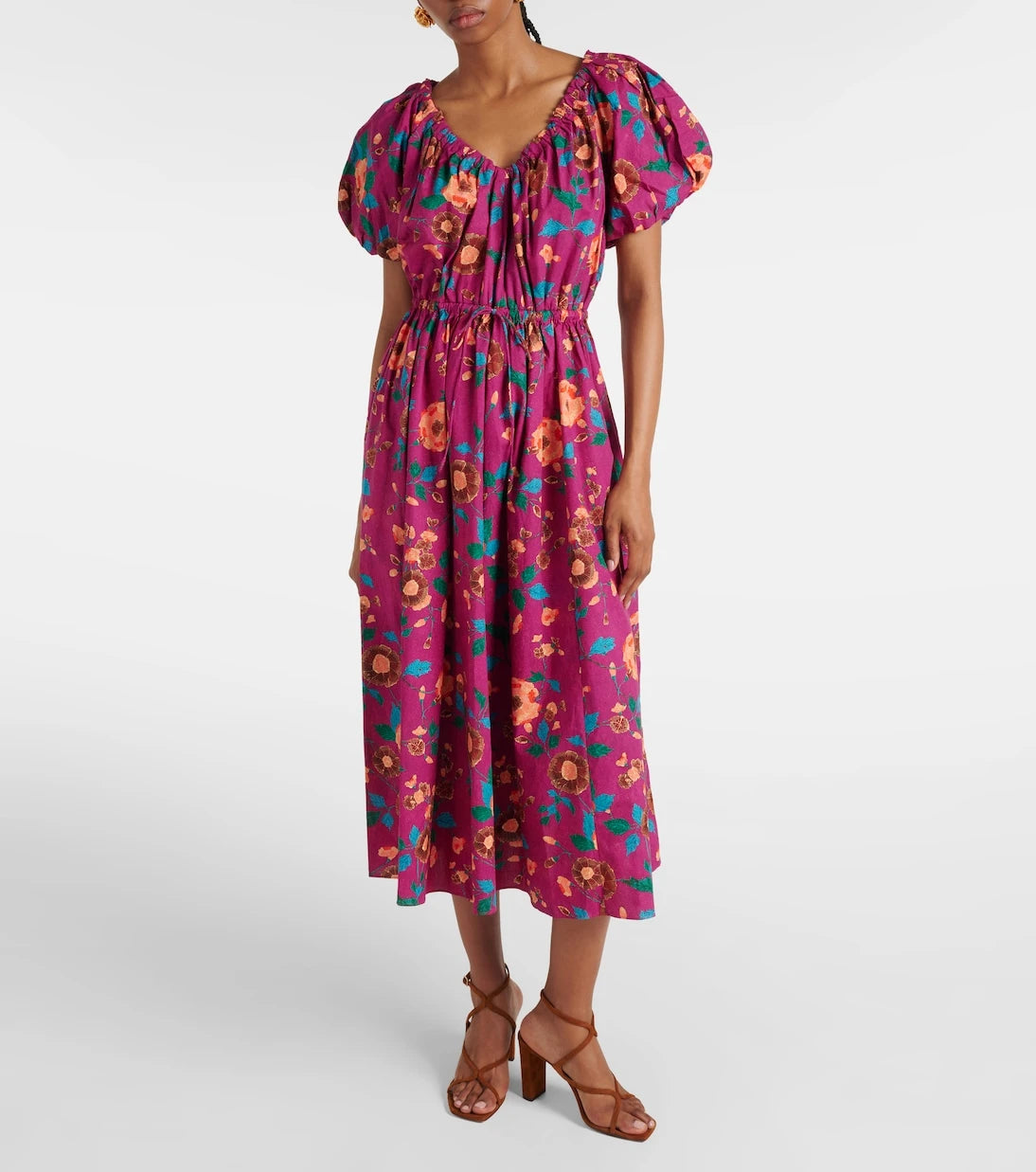Ulla Johnson - Vika balloon-sleeve cotton midi dress