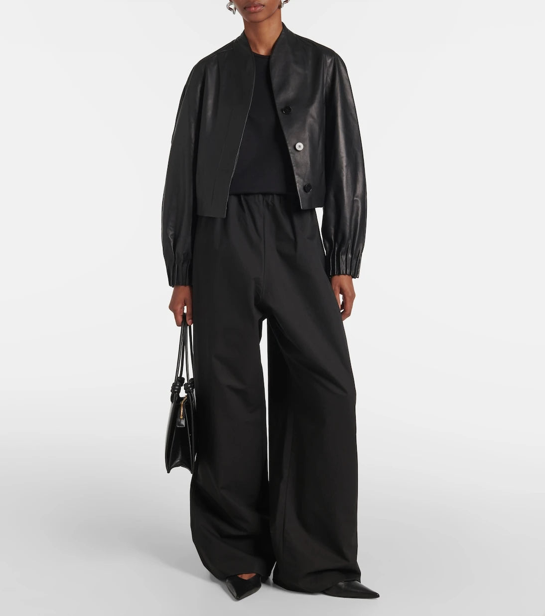 Fforme - Aram cropped leather jacket
