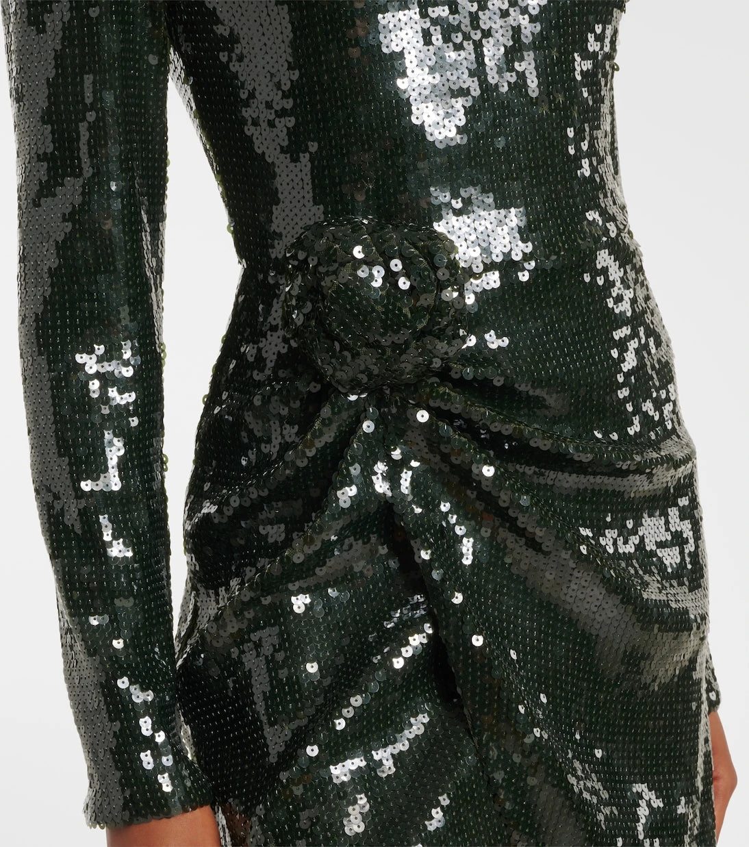 Rotate - Gathered sequined minidress