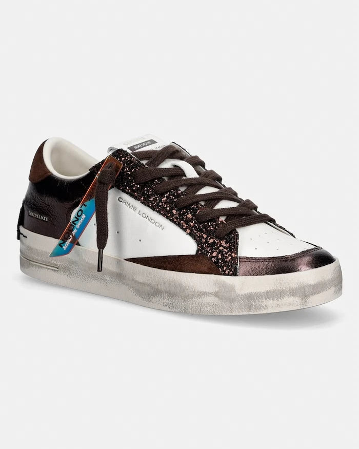 Crime London SK8 DELUXE kadın deri spor ayakkabı