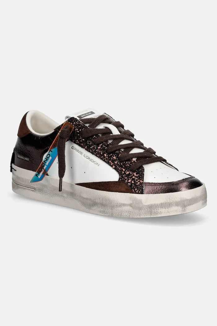 Crime London SK8 DELUXE kadın deri spor ayakkabı