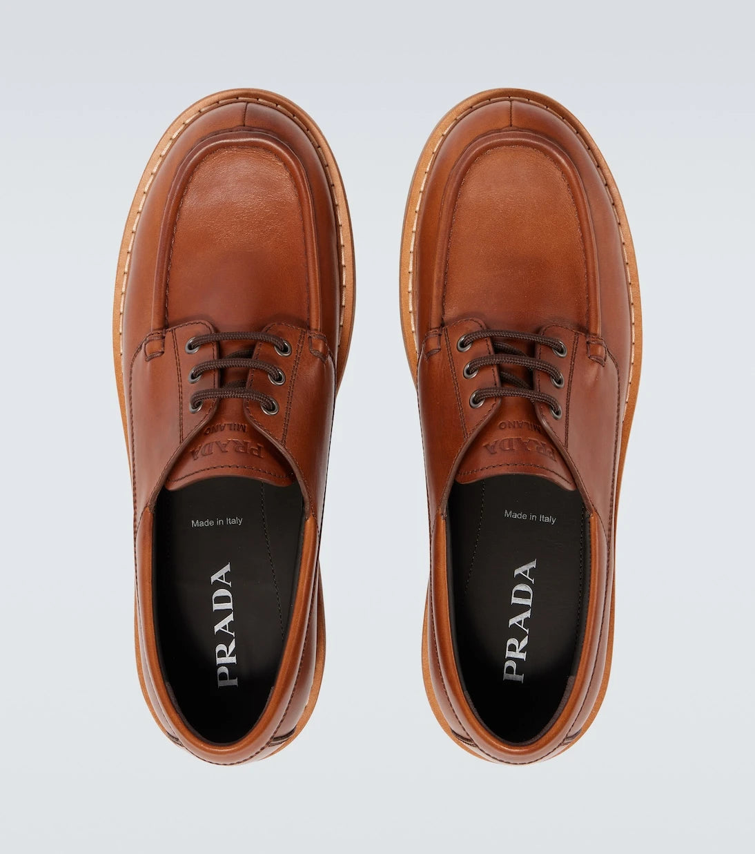 Prada - St. Moritz leather loafers