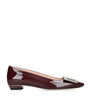 Roger Vivier Patent Leather Belle Vivier Trompette Ballet Flats