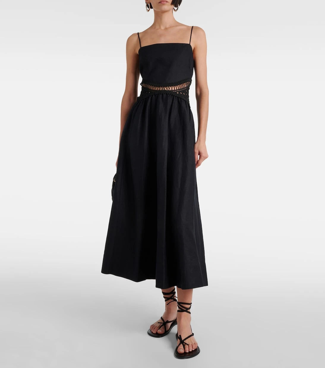 Simkhai - Malena linen-blend midi dress
