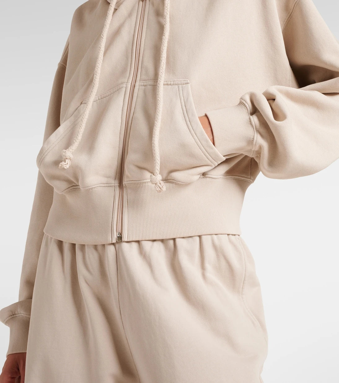 Acne Studios - سويت شيرت بغطاء للرأس من القطن المطرز