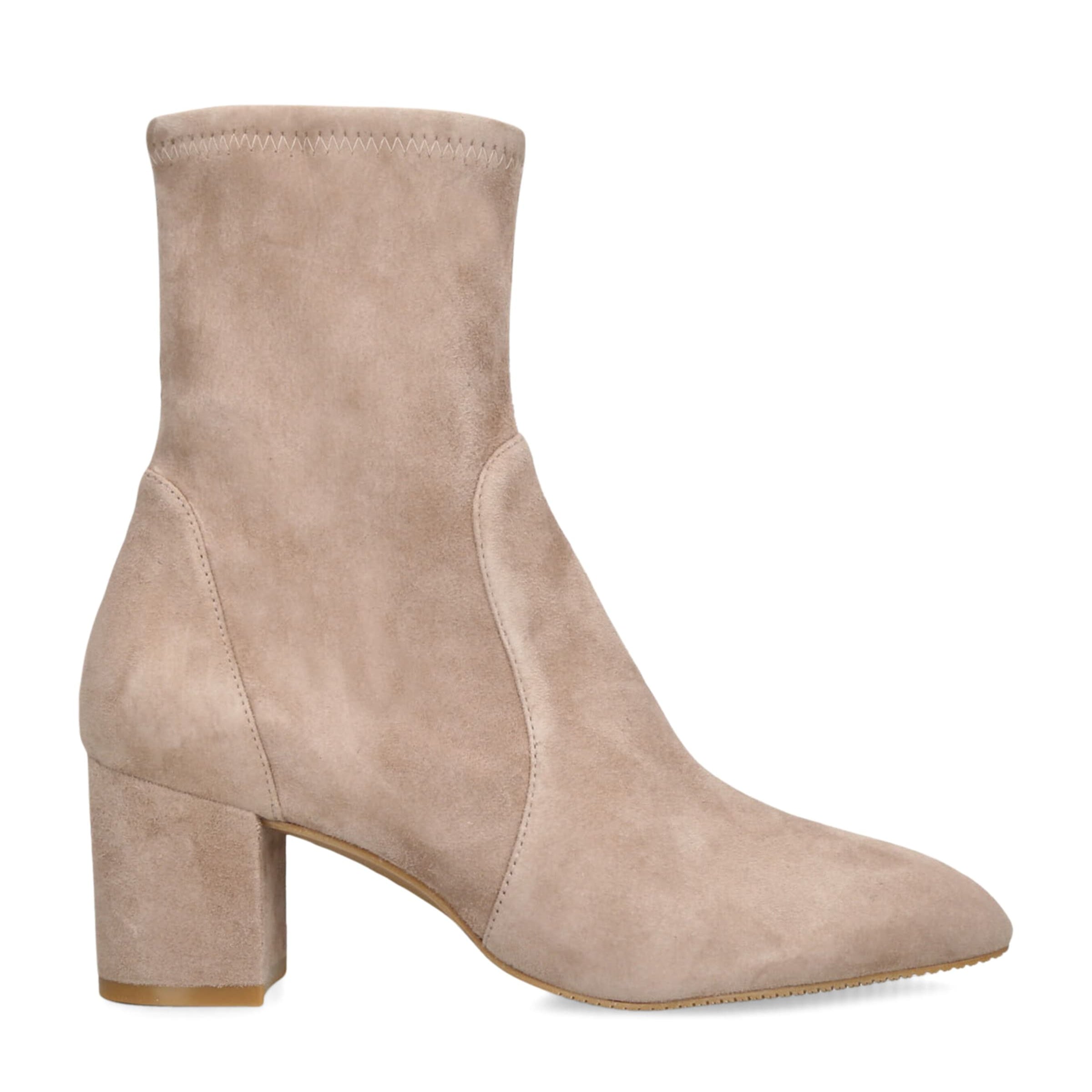Stuart Weitzman Beige Suede Yuliana Ankle Boots 60