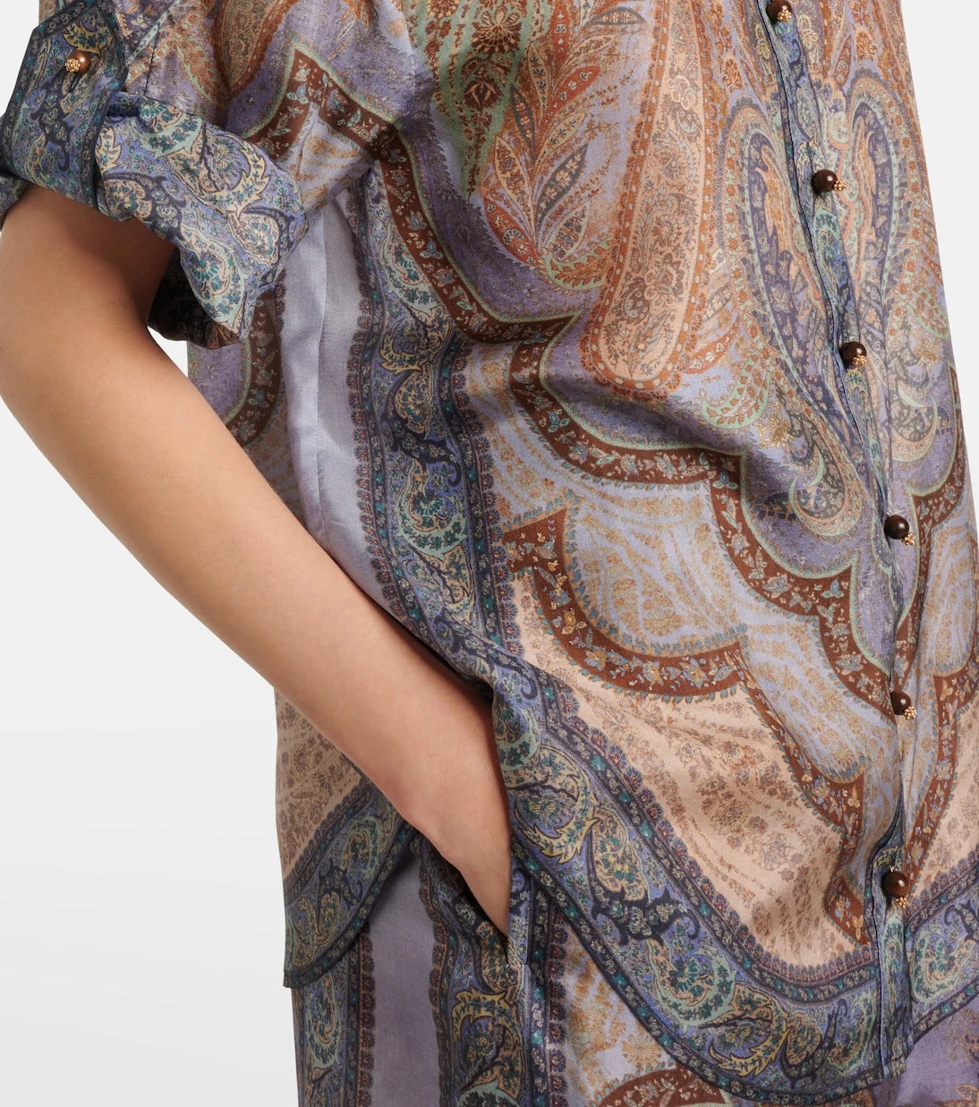Zimmermann - Wanderlust printed silk top