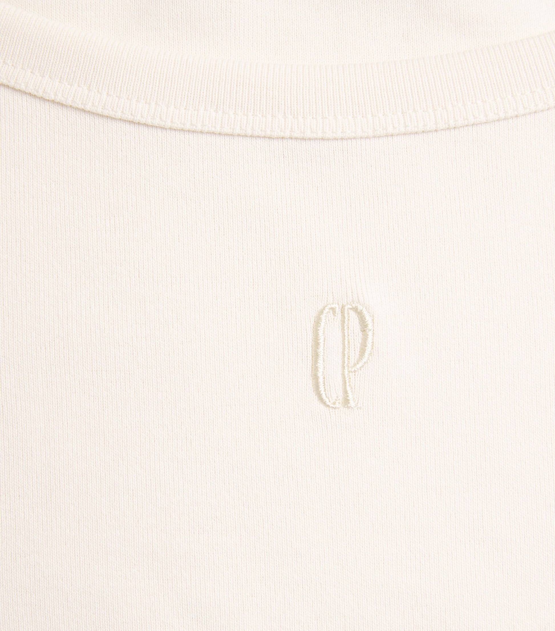 White Cotton Short-Sleeve T-Shirt