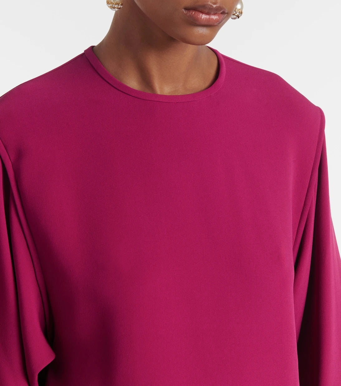 Valentino - Cady Couture embroidered top