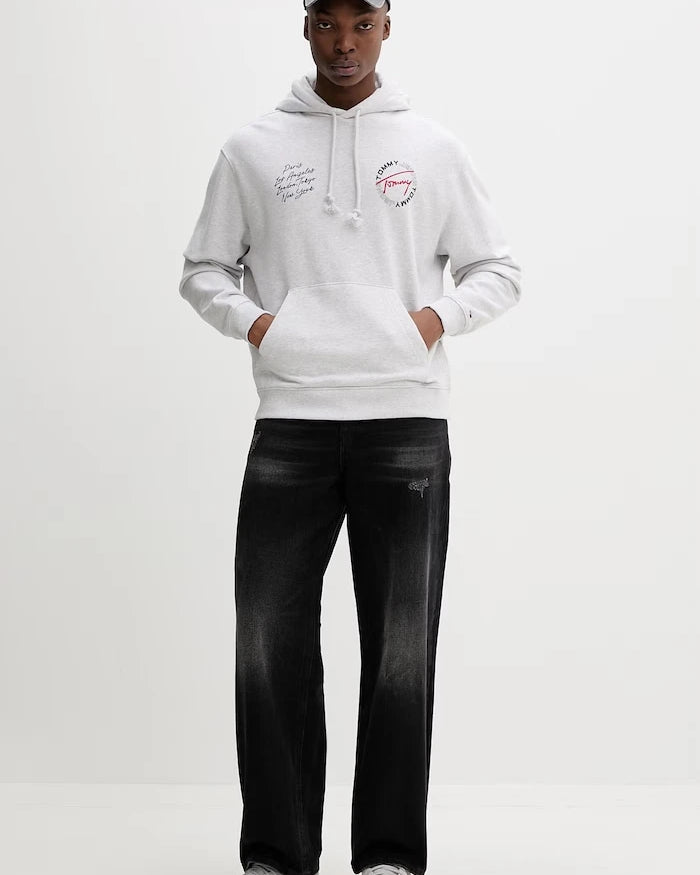 Tommy Jeans суичър с качулка мъжки от памук