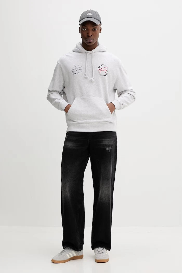 Tommy Jeans суичър с качулка мъжки от памук