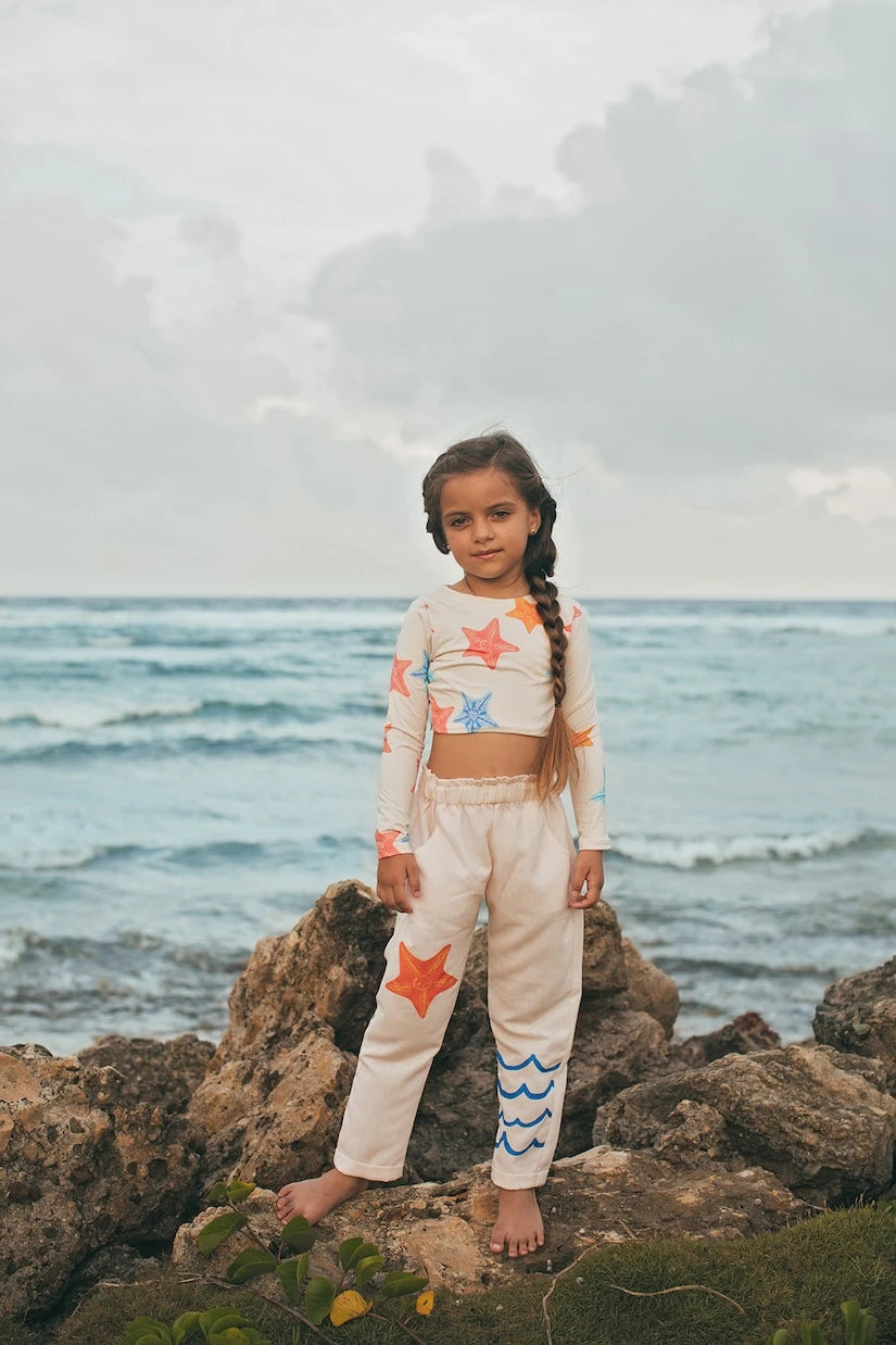 Pepita&Me - Printed cotton pants