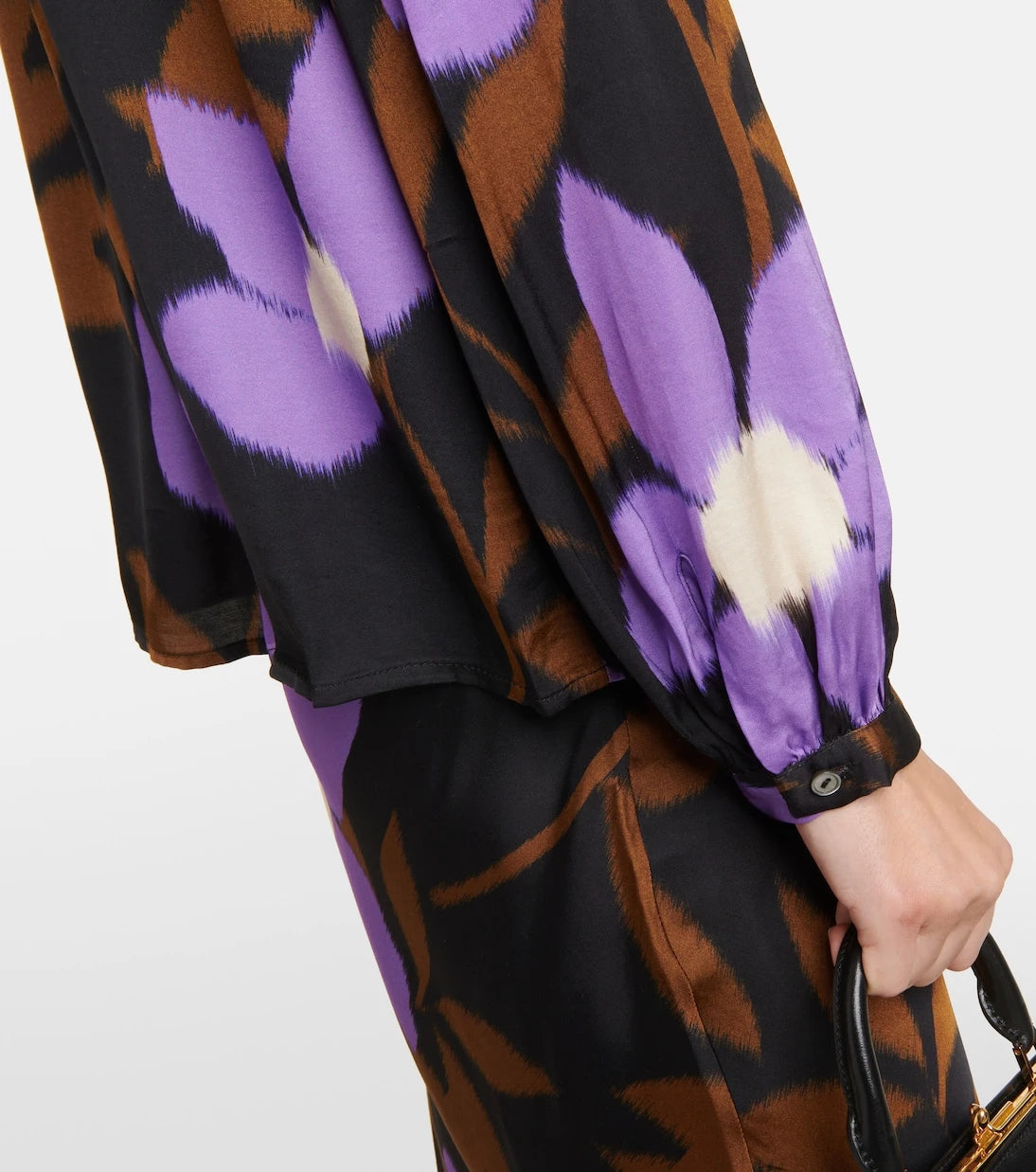 Velvet - Isa printed satin top