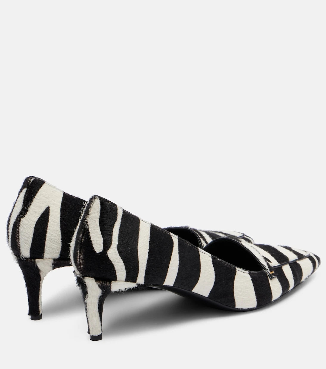 Khaite - Celia 50 zebra-print calf hair pumps