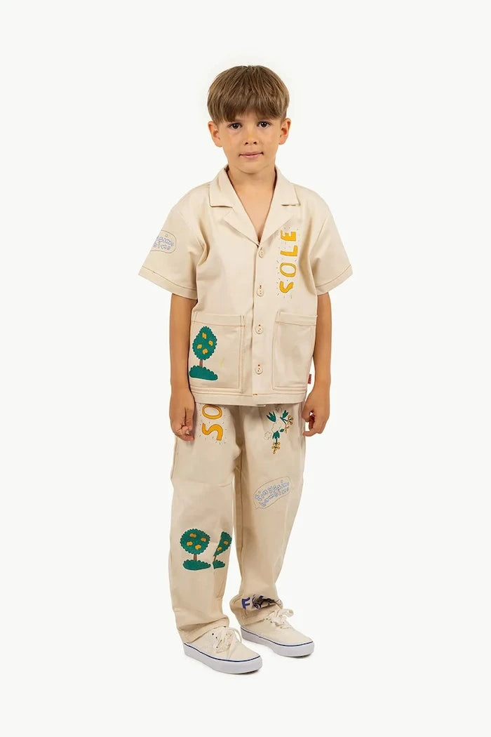 Детска памучна риза Tinycottons ARTSY TREE SHIRT