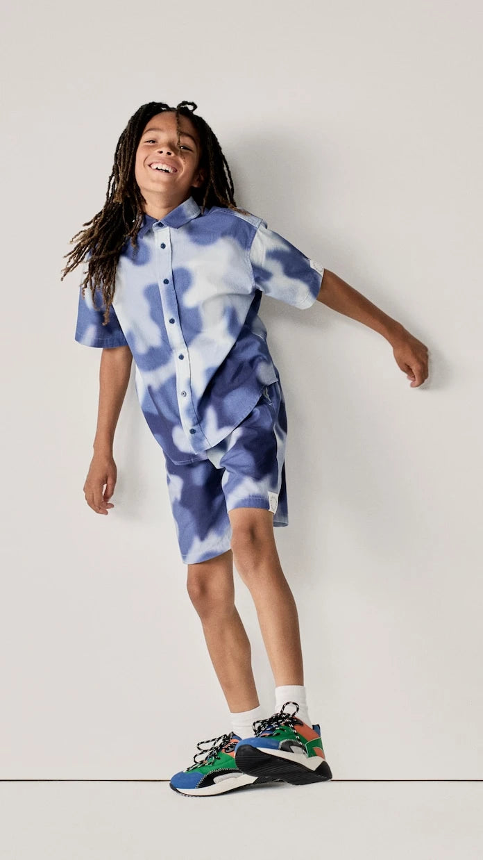 Stella McCartney Kids - Printed cotton poplin shirt