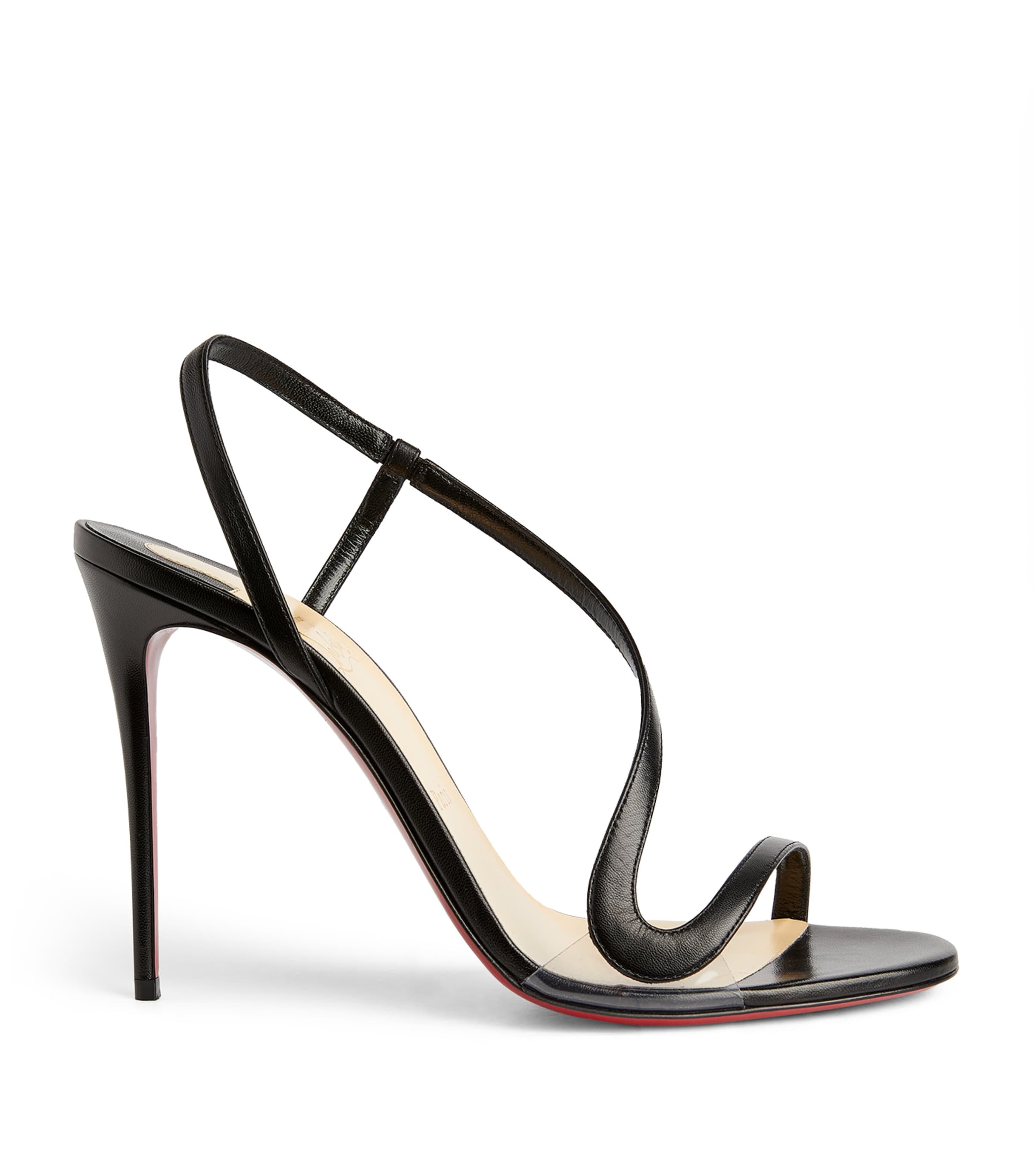 Christian Louboutin Black Rosalie Leather Sandals 100