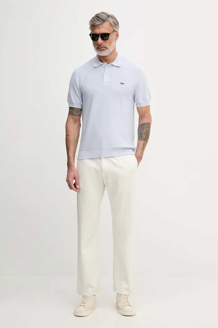 Lacoste тениска с яка мъжка памучна