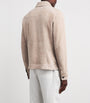 Pal Zileri Beige Suede Shirt Jacket