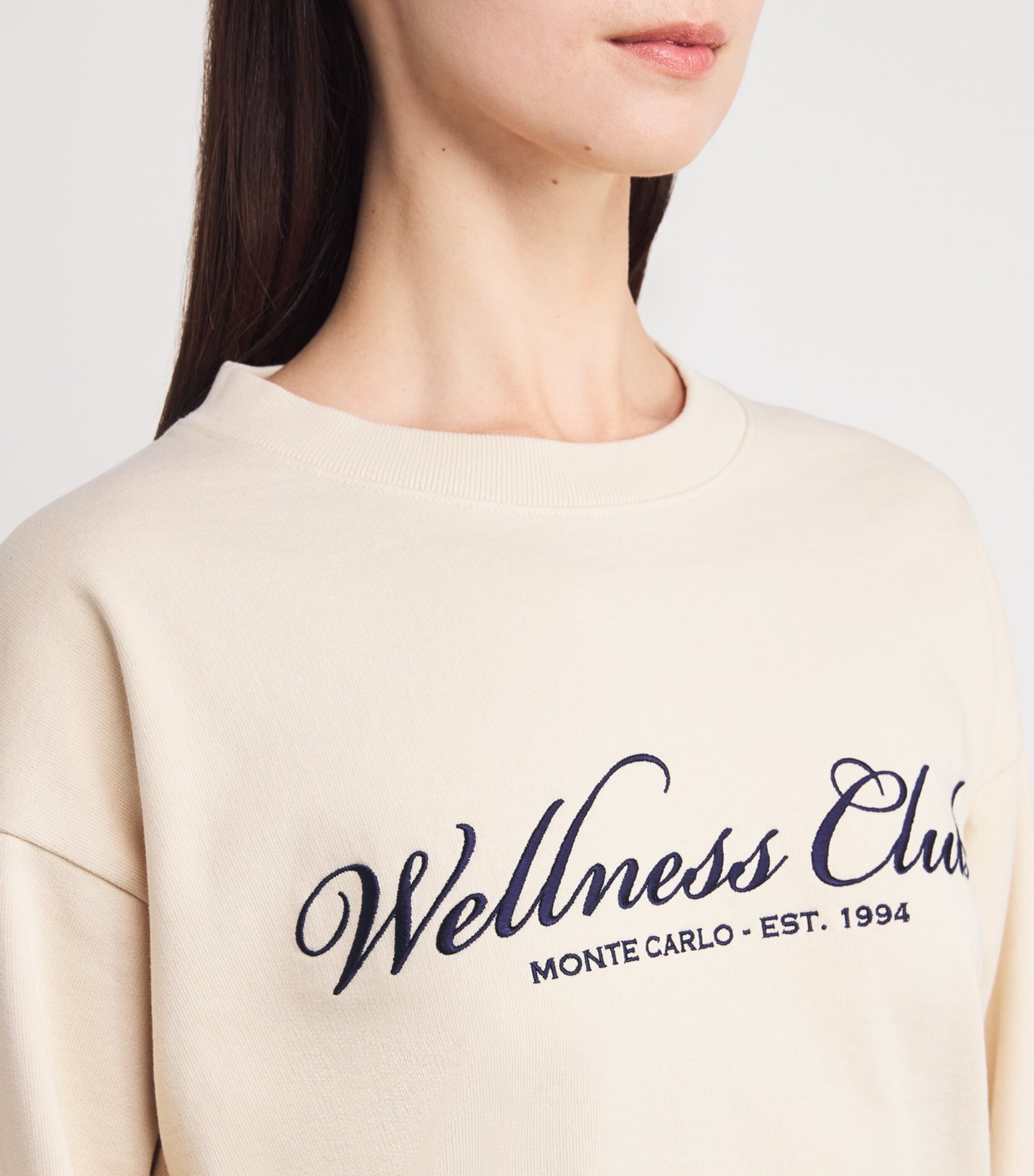 Ivory Cotton Wellness Club Sweatshirt