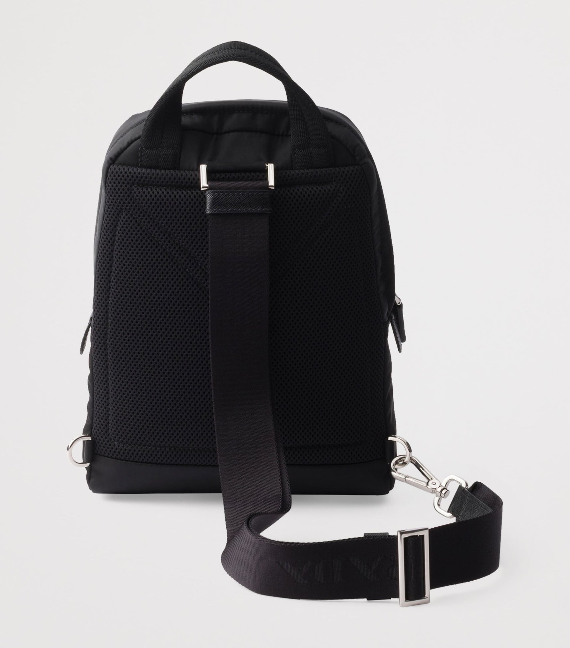 Re-Nylon and Saffiano Leather Backpack