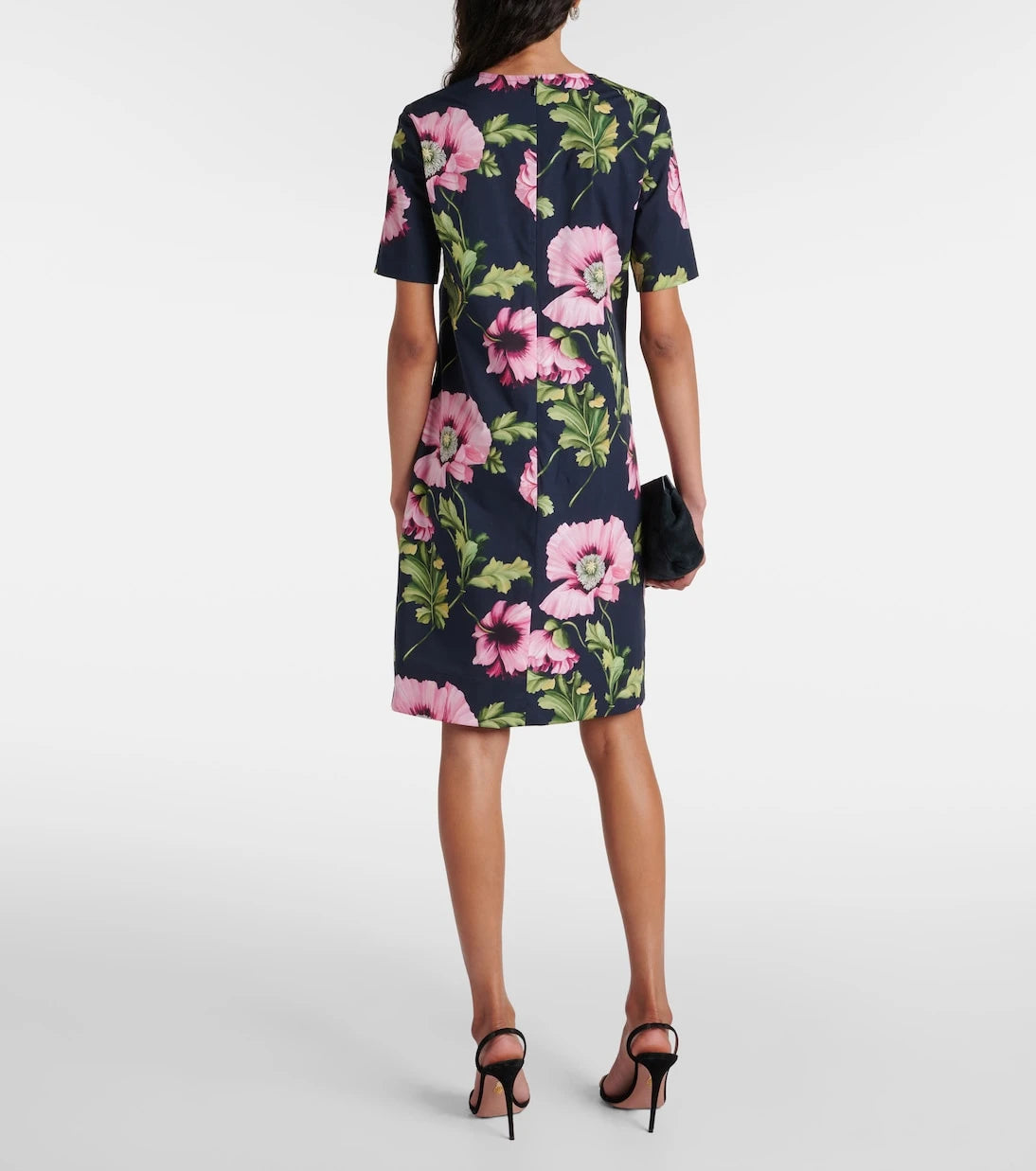 Oscar de la Renta - Floral cotton-blend minidress
