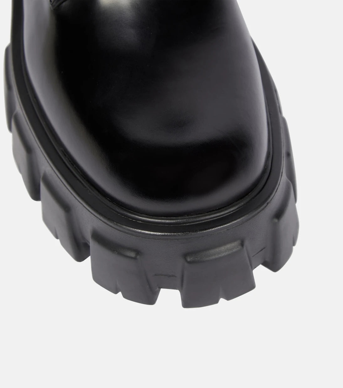 Prada - Monolith leather ankle boots