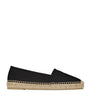 Saint Laurent Black Leather Espadrilles