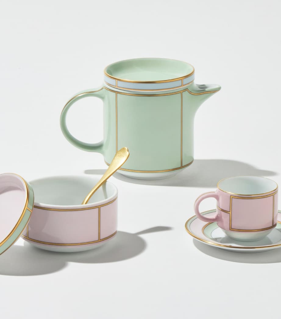 GINORI 1735 Porcelain Colonna Diva Rosa Coffee Cup (85ml)