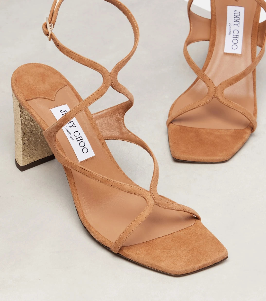 Jimmy Choo - Azie 85 embellished suede sandals