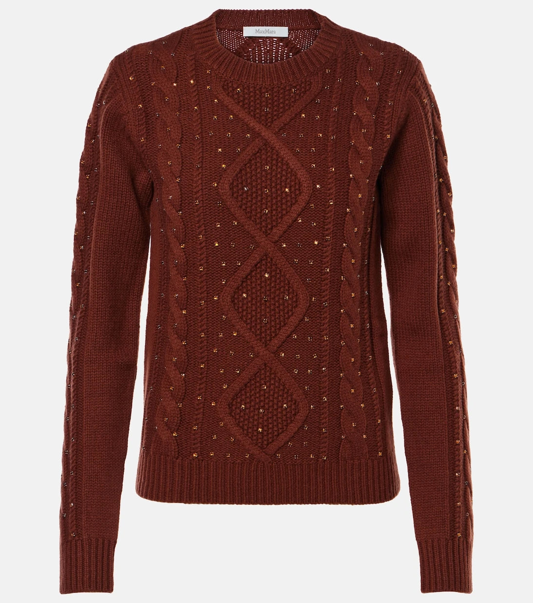 Max Mara - Onde cable-knit wool and cashmere sweater