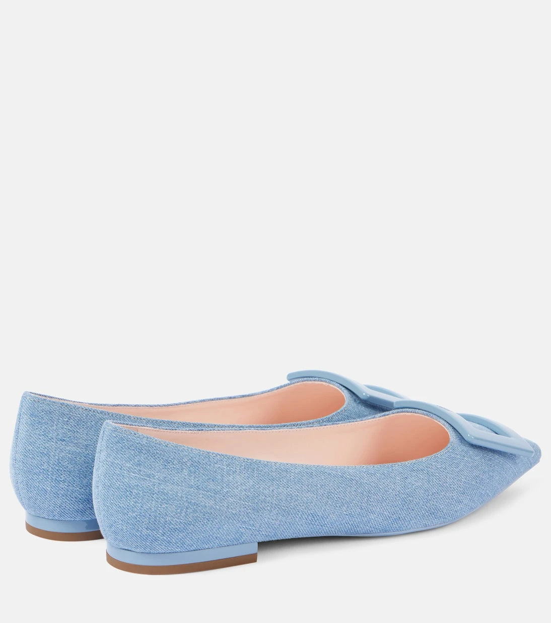 Roger Vivier - Gommettine Ball denim ballet flats