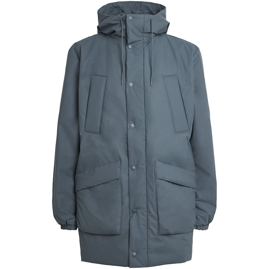 Rains Grey Waterproof Lohja Cargo Jacket